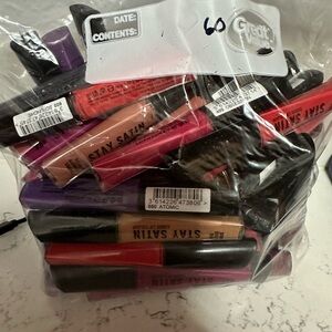 60 pieces Rimmel London Stay Satin Lipstick Collection Assorted Shades